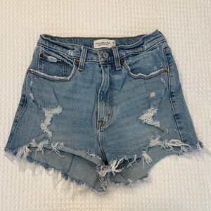 Abercrombie & Fitch High Rise Mom Shorts Curve Love Size 26 | 2